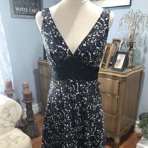 *SOLD* Milly Print Empire Waist Dress, Size 8.